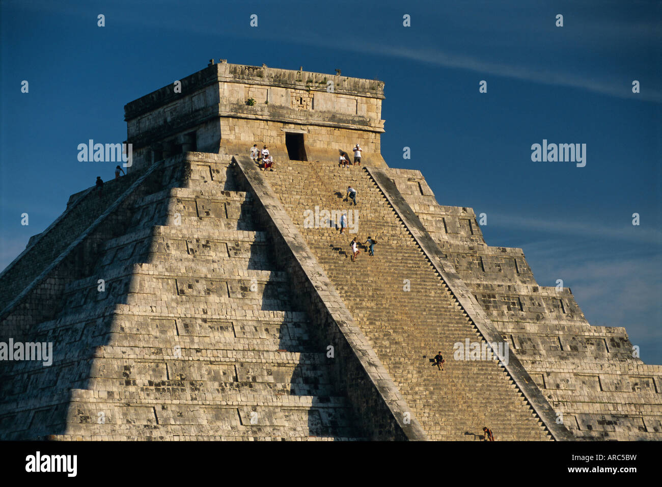 Ruines mayas, Chichen Itza, Site du patrimoine mondial de l'UNESCO, Yucatan, Mexique, Amérique Centrale Banque D'Images