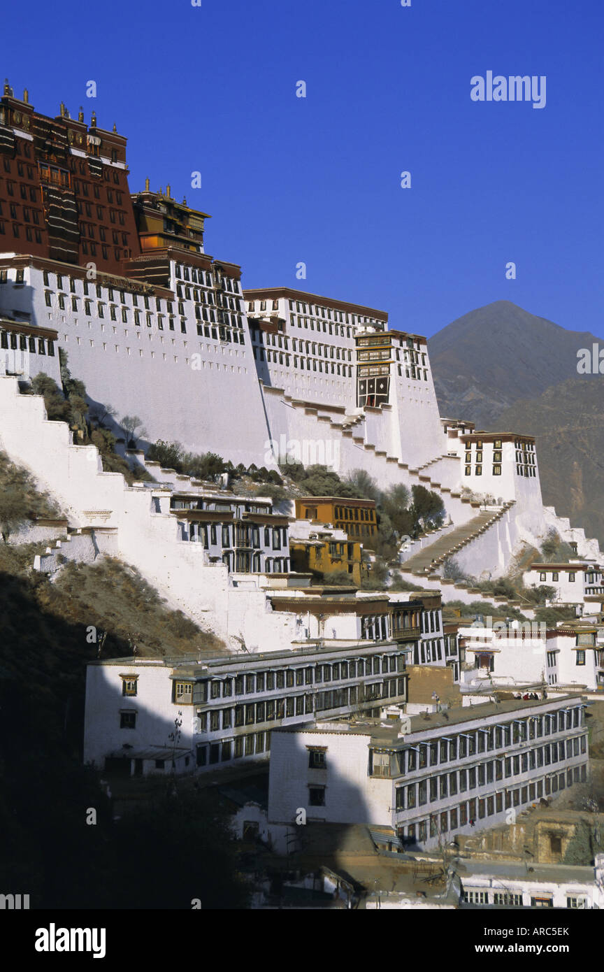 Palais du Potala, UNESCO World Heritage Site, Lhassa, Tibet, Chine, Asie Banque D'Images