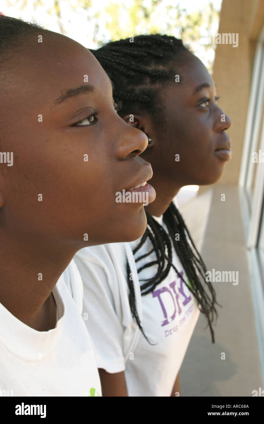 Miami Florida,Parrot Jungle,oiseaux,plumes,vol,Drug Free Youth in Town,DFYIT club,anti addiction organisation à but non lucratif,Drug Free Festival,festival Banque D'Images