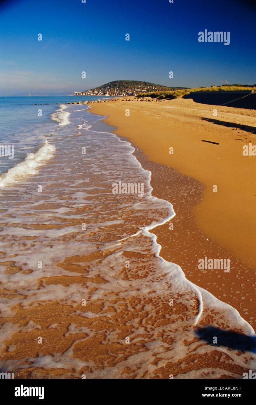 Plage de Houlgate à Pointe de Cabourg, la Côte Fleurie, Calvados, Normandie, France, Europe Banque D'Images