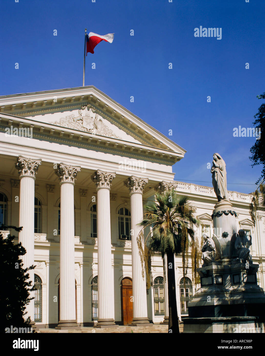 Vieux Congresco Nacional, Santiago, Chili Banque D'Images
