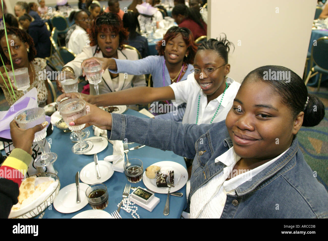 Miami Florida,Hyatt Regency,hôtels d'hôtel hôtels motels inn motel,Ddrogues jeunes en ville,club DFYIT,déjeuner de prix,lycée,campus,étudiant studen Banque D'Images