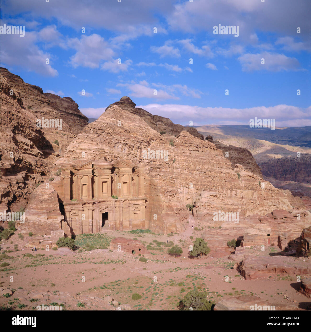 (Ad-monastère Deir), 3e siècle avant J.-C., Petra, Jordanie, Moyen-Orient Banque D'Images