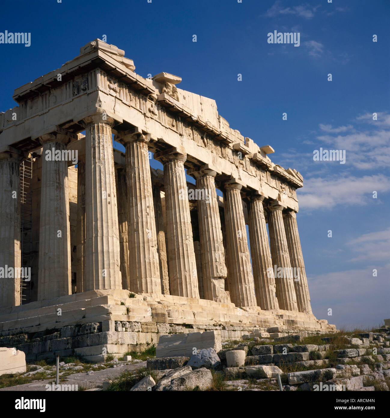 Le temple du Parthénon sur l'Acropole à Athènes, Grèce Banque D'Images