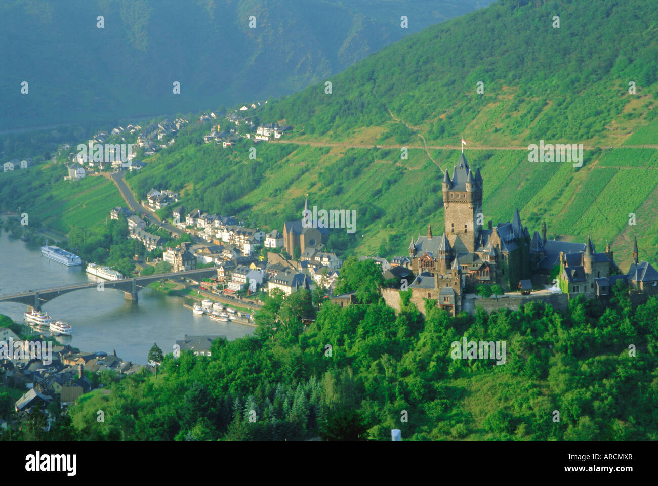 Cochem, vallée de la Moselle, l'Allemagne, de l'Europe Banque D'Images