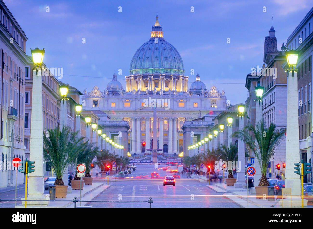 La basilique Saint-Pierre, Vatican, Rome, Latium, Italie, Europe Banque D'Images