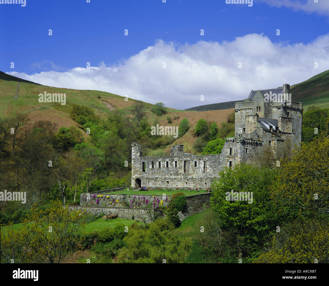 Castle Campbell, Dollar Glen, région centrale, Écosse, Royaume-Uni, Europe Banque D'Images
