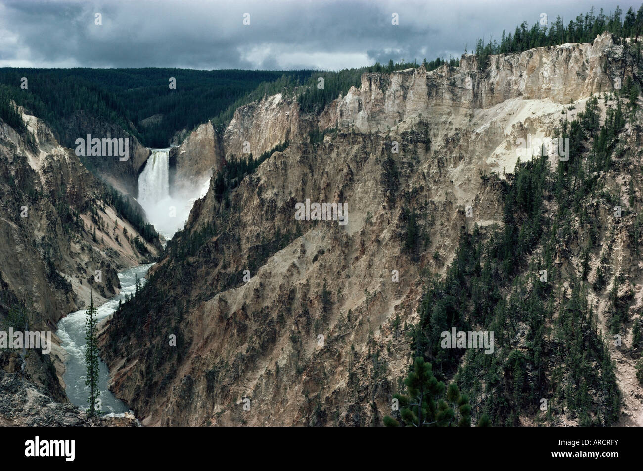 Au point de chute d'artistes, le Parc National de Yellowstone, UNESCO World Heritage Site, Wyoming, USA (États-Unis), en Amérique du Nord Banque D'Images