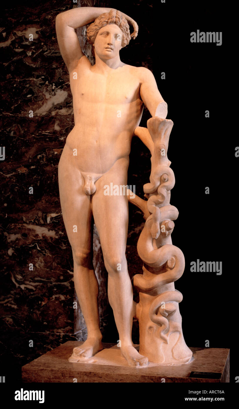 Musée d'art grec et romain Apollon Lycien Banque D'Images
