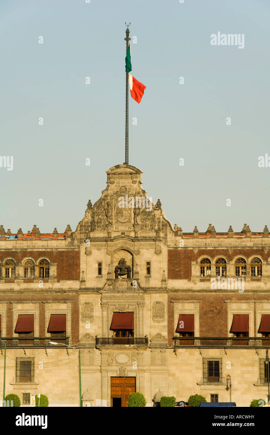 Le Palais National, Zocalo, Centro Historico, Mexico, Mexique, Amérique du Nord Banque D'Images