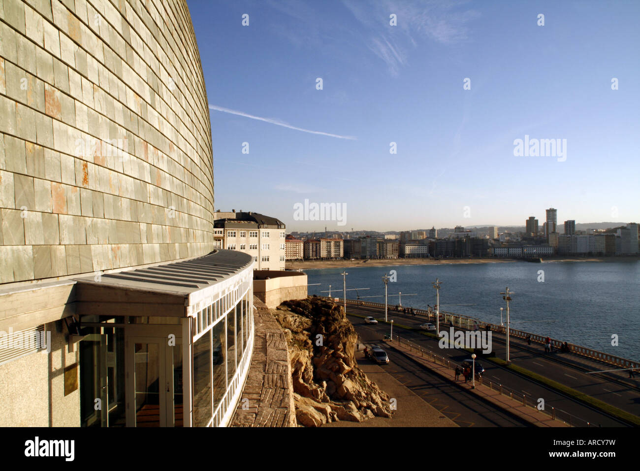 Domus le Musée de l'homme, La Coruña, Espagne Banque D'Images