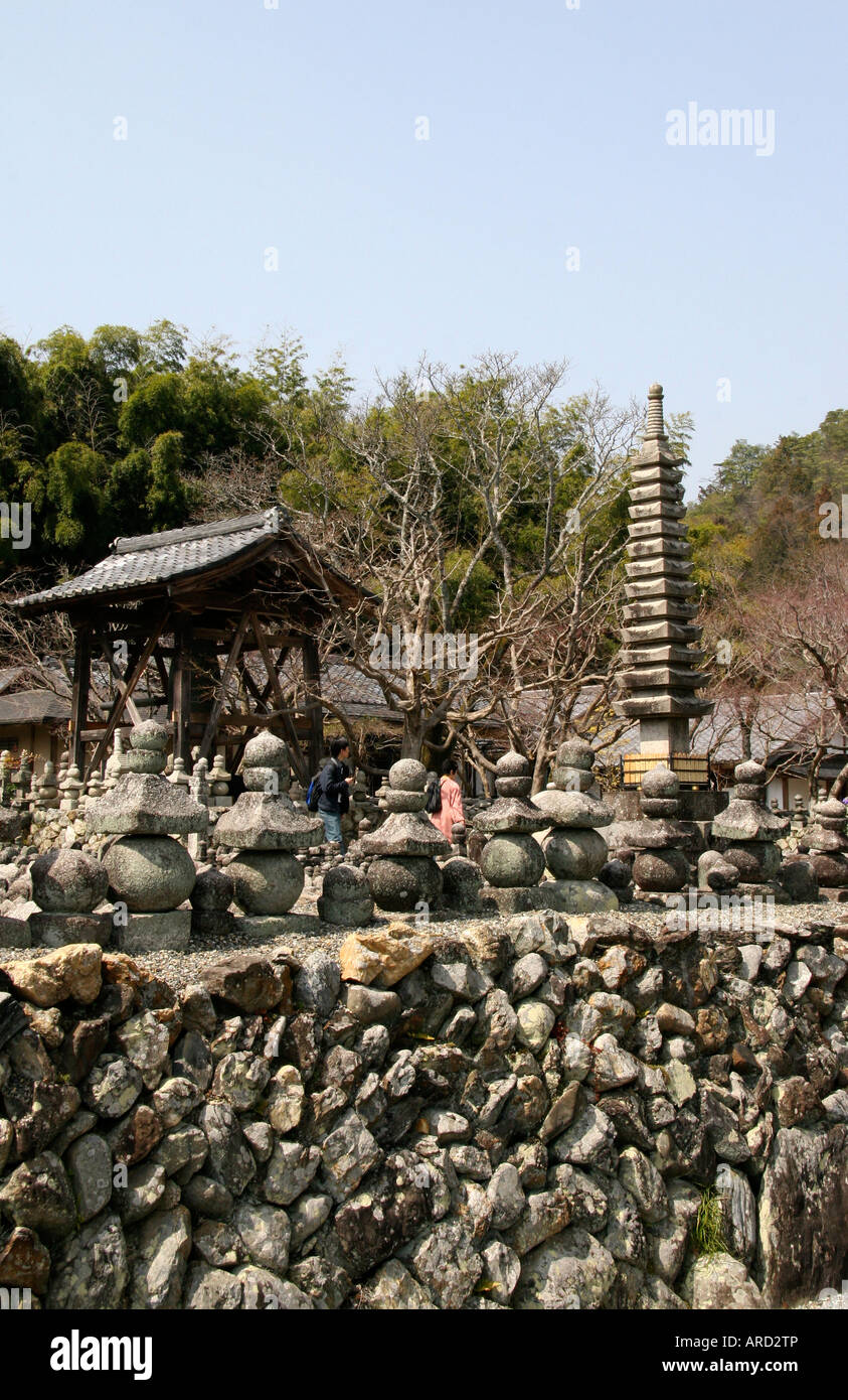 Adashino Nenbutsu-ji Temple et sanctuaire, Kyoto, Japon Banque D'Images
