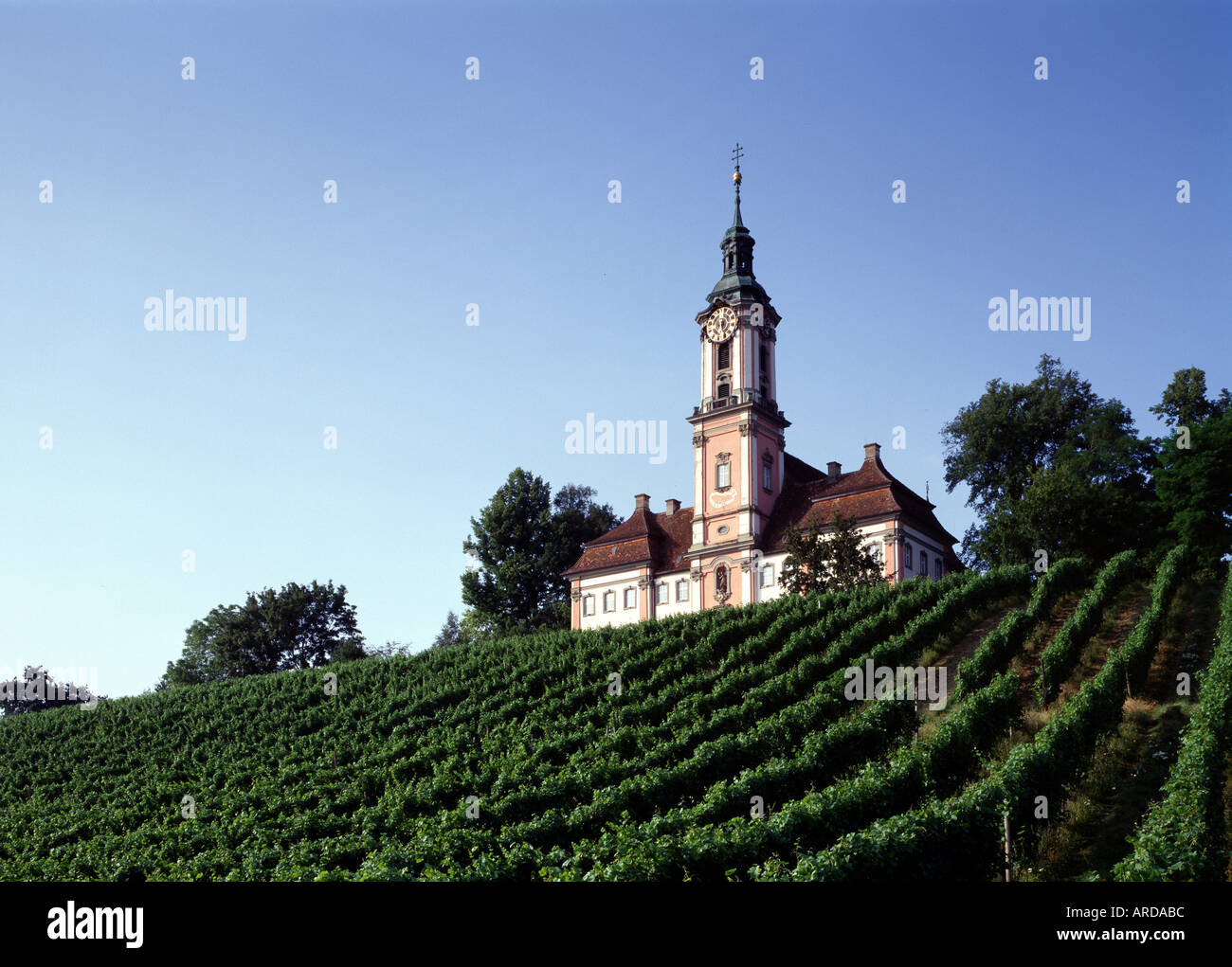 Klosterkirche, Birnau, Blick von Südwesten Banque D'Images
