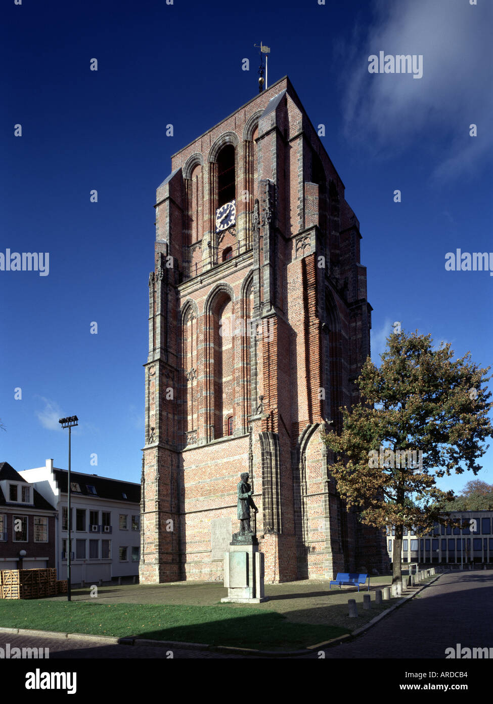 Leeuwarden, Oldehove Toren, Blick von Südosten Banque D'Images
