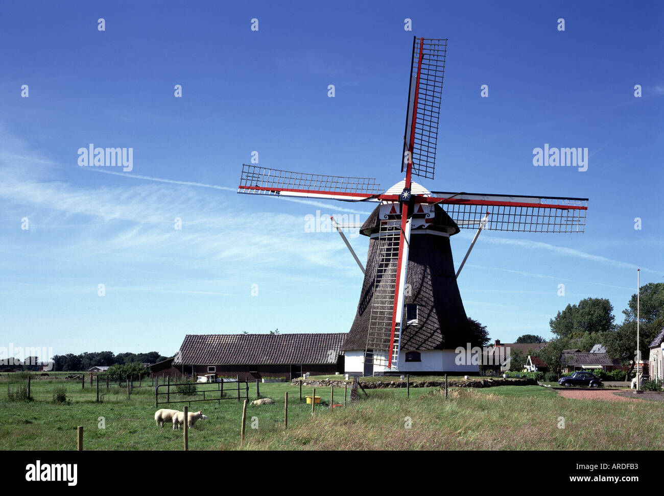 Noordsleen, Windmühle, Banque D'Images