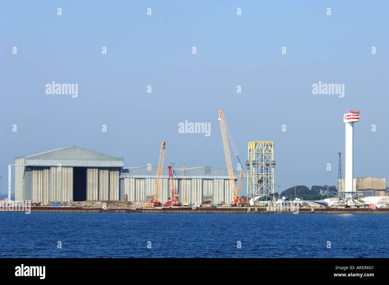 Nigg Bay sur le chantier de fabrication, l'Estuaire de Cromarty Easter Ross. L'Écosse. XPL 3607-349 Banque D'Images