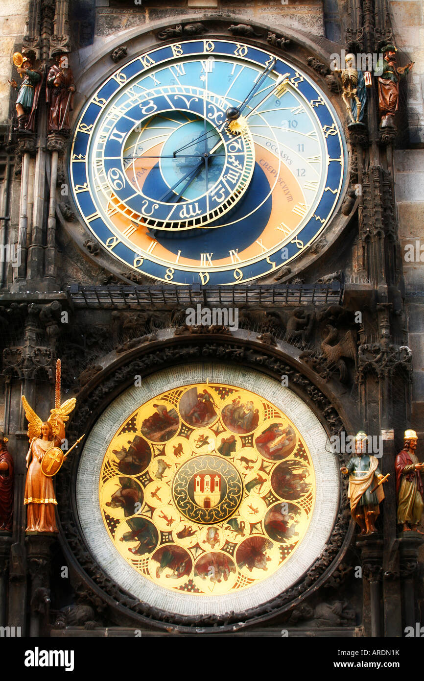horloge de Prague Banque D'Images