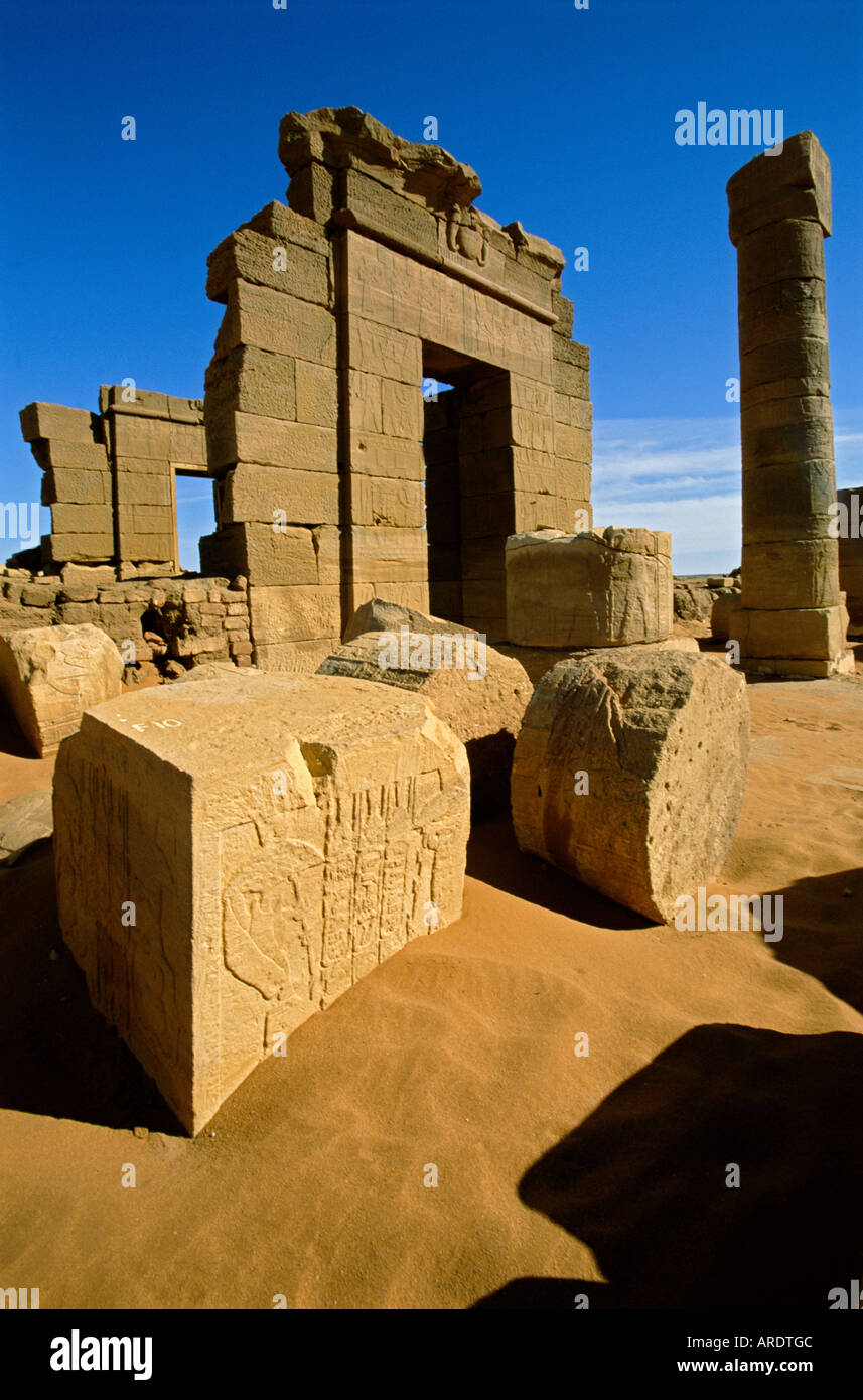 Le temple d'Amon nubien Banque D'Images
