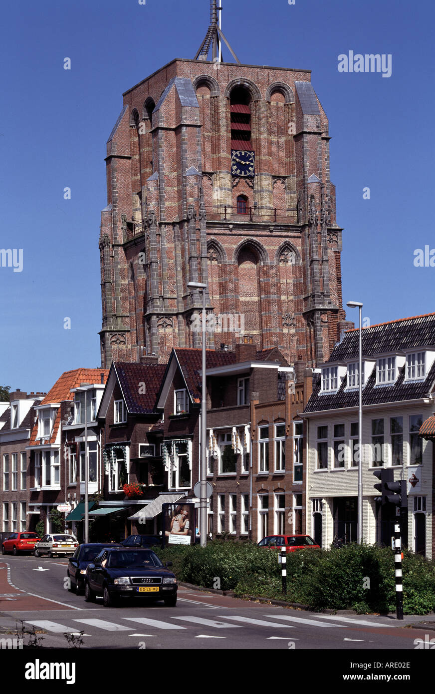 Leeuwarden, Oldehove Toren, Blick von Südwesten Banque D'Images