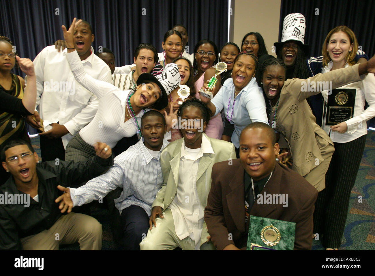 Miami Florida,Hyatt Regency,hôtels d'hôtel hôtels motels inn motel,Ddrogues jeunes en ville,club DFYIT,déjeuner de prix,lycée,campus,étudiant studen Banque D'Images