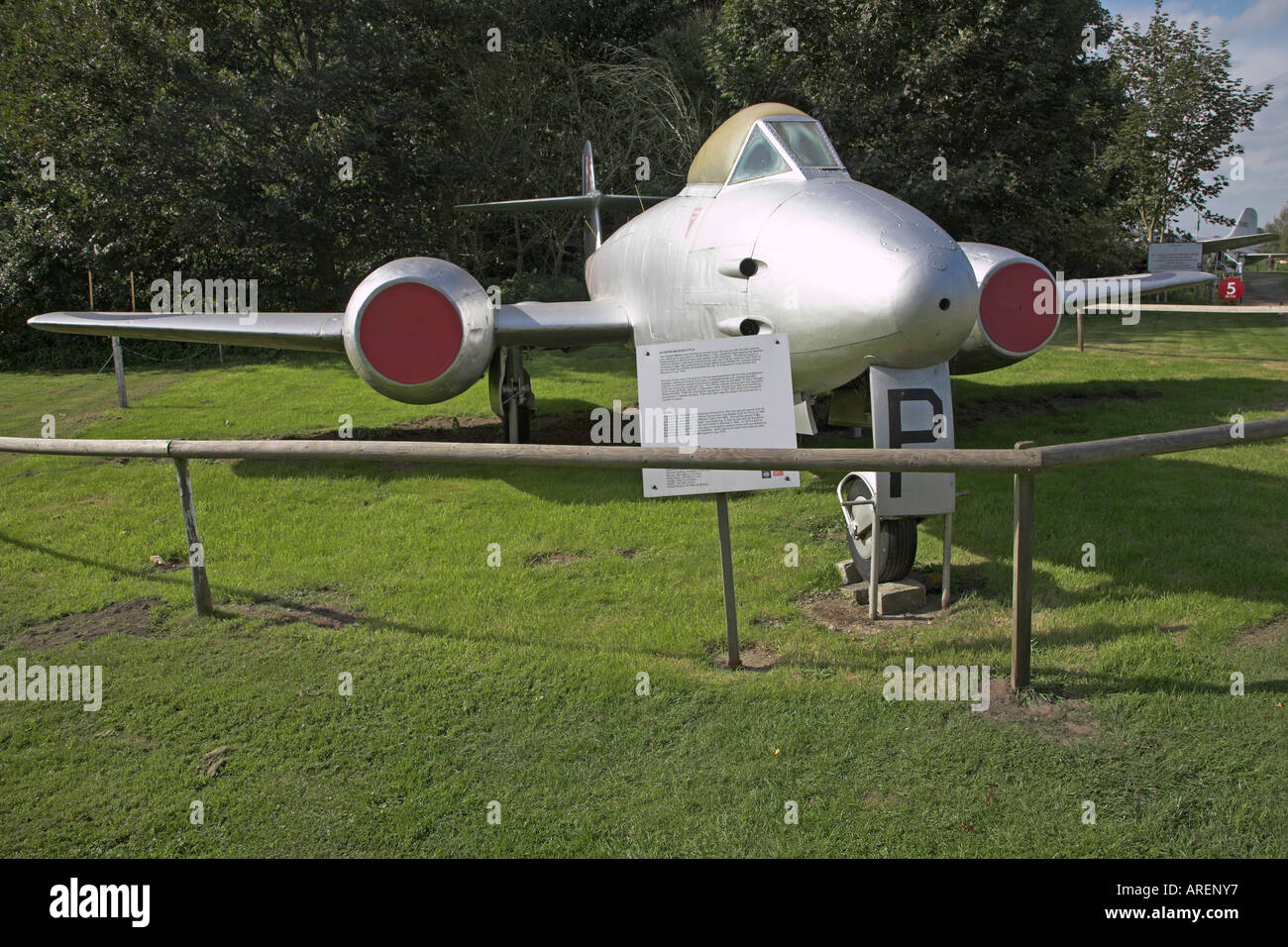 Gloster Meteor F (TT)8. Musée de l'aviation avion Flixton Suffolk Angleterre Banque D'Images