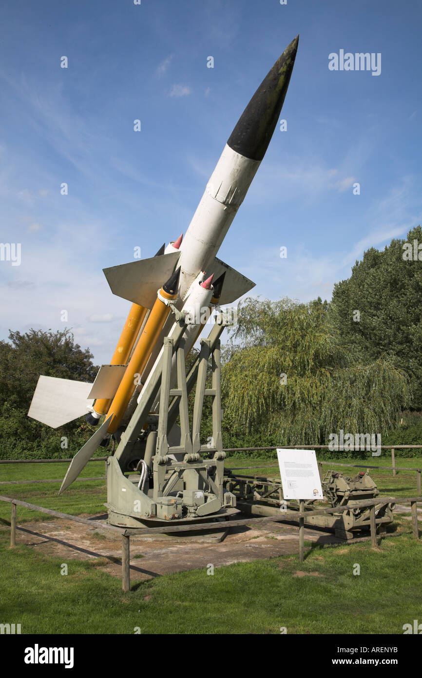 MK1 Missiles Sam Bloodhound Flixton aviation museum Suffolk Angleterre Banque D'Images