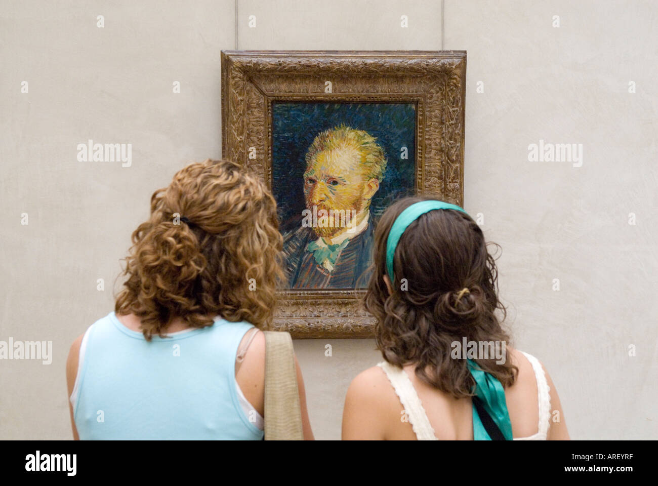 Autoportrait de Van Gogh dans le musée d'Orsay, Paris, France Banque D'Images