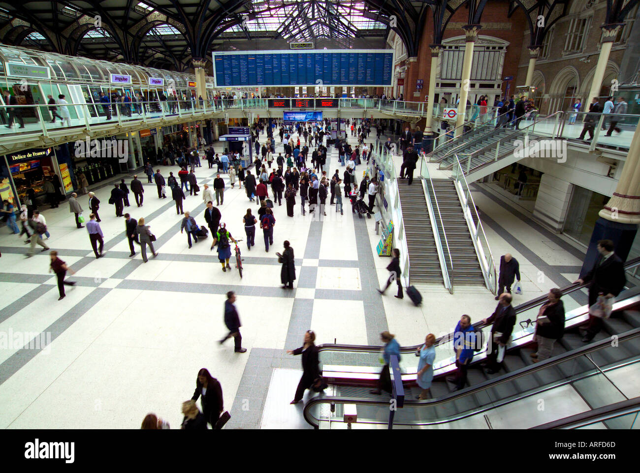 La gare de Liverpool street Banque D'Images