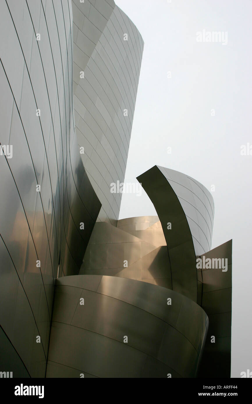 Walt Disney Concert Hall à Los Angeles, Californie conçu par Frank Gehry Banque D'Images