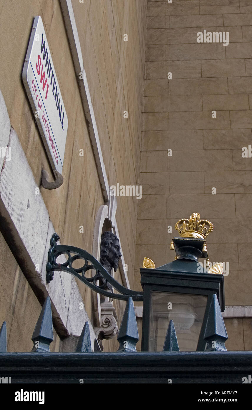 Buste de Charles la première en dehors de la Banqueting House Whitehall London England UK Banque D'Images