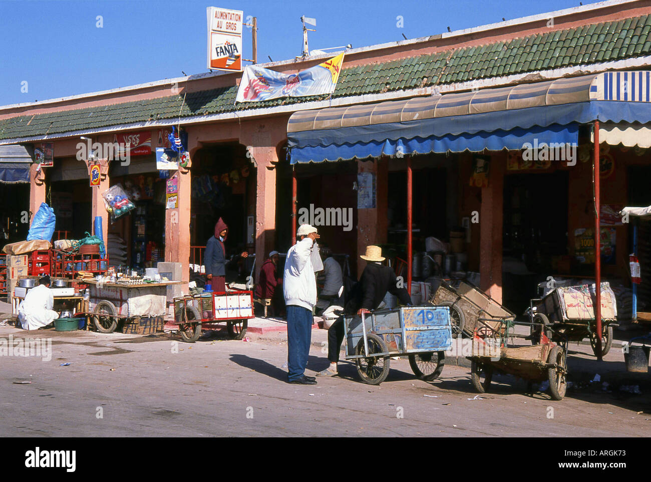 Marrakech Marrakech ville rouge sud-ouest du Maroc Maghreb Arabe marocain arabe berbère du Maghreb en Afrique du Nord Banque D'Images
