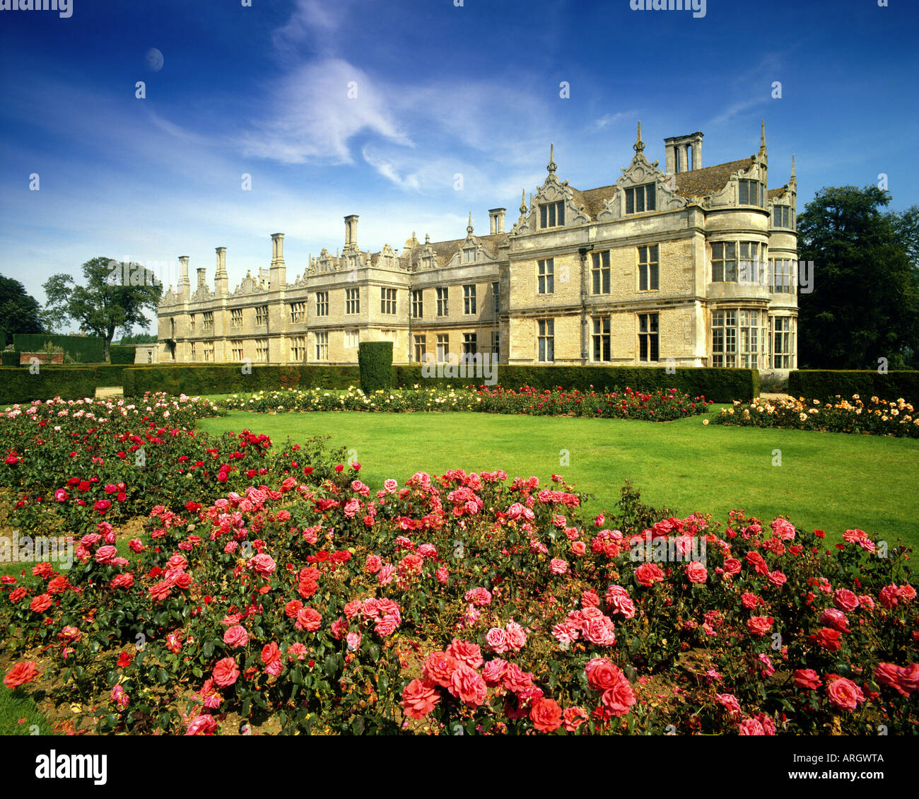 Go - NORTHAMPTONSHIRE : Kirby Hall Banque D'Images