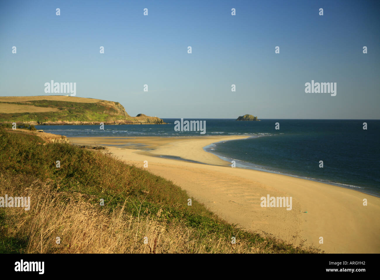 Plage de Lonely à Cornwall Banque D'Images