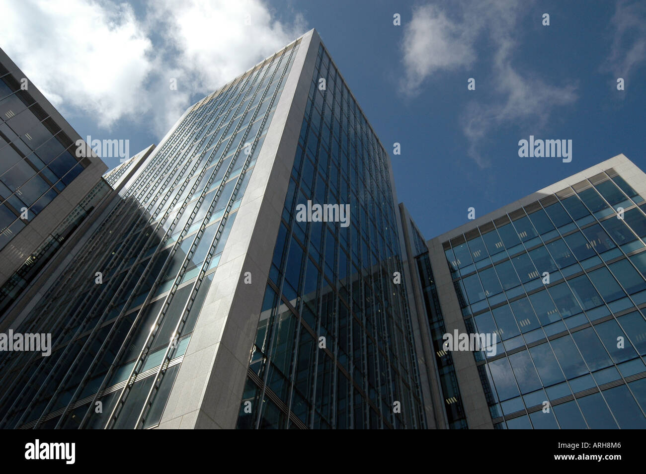 Une vue générale de l'administration centrale de l'Ulster Bank Building, représenté à la ville de Dublin en Irlande. Banque D'Images
