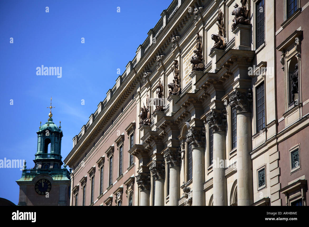 Kungliga Slottet Le Palais Royal Gamla Stan Stockholm Suède Banque D'Images
