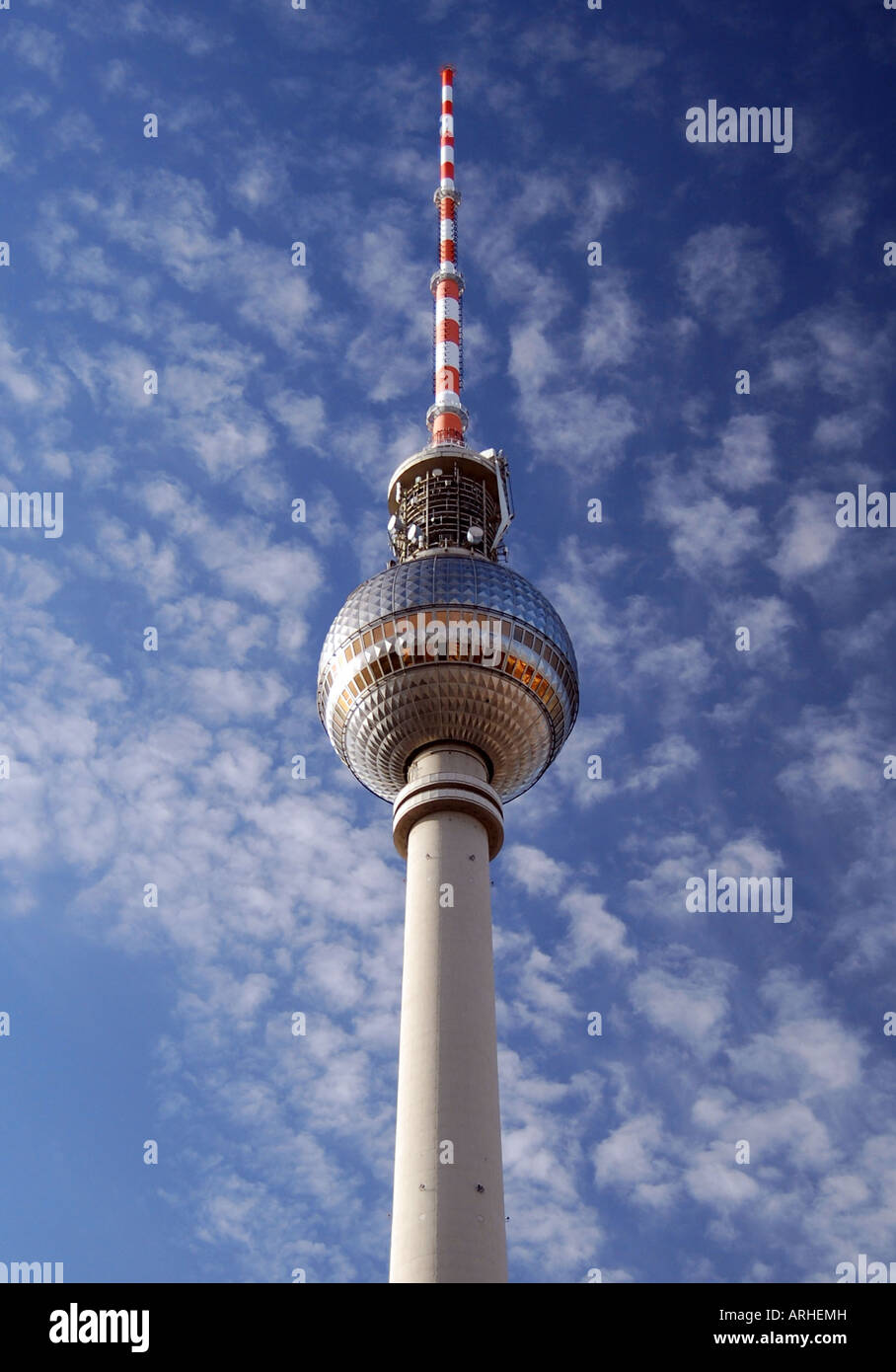 Fernsehturm Berlin ou la Fernsehturm de Berlin, Allemagne. Banque D'Images