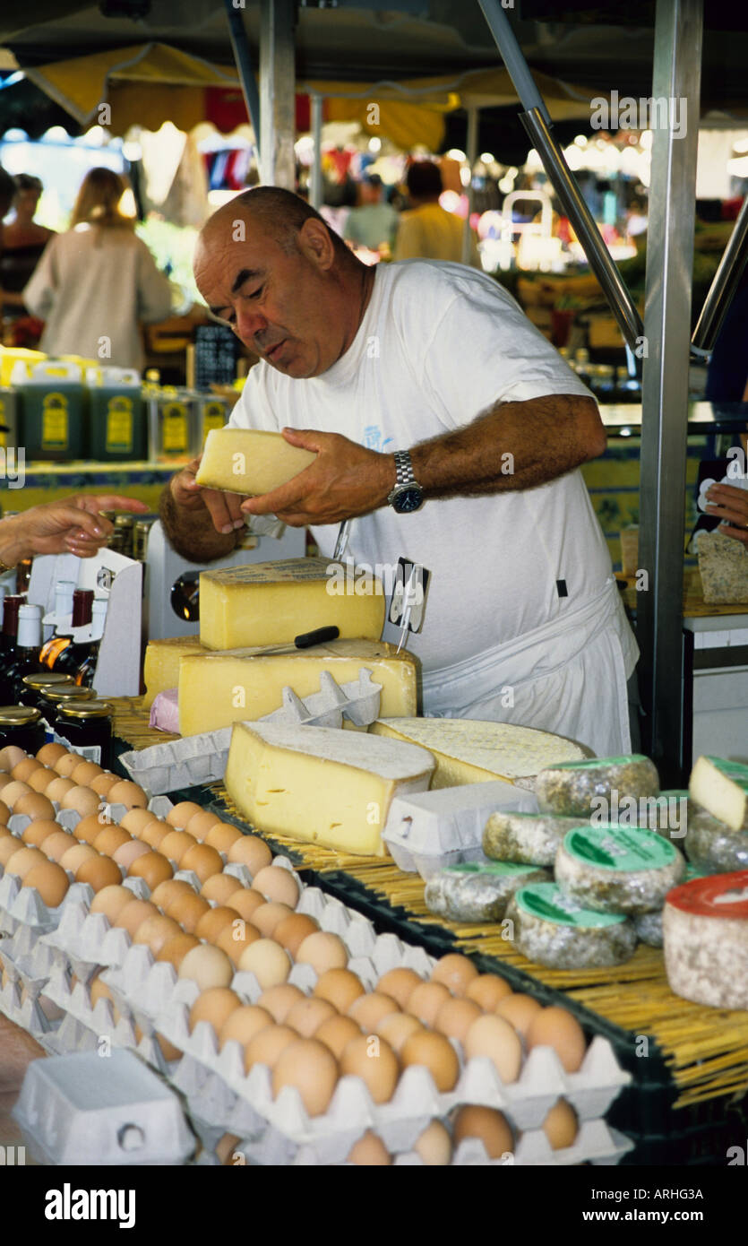 Marché local - Port Grimaud Banque D'Images