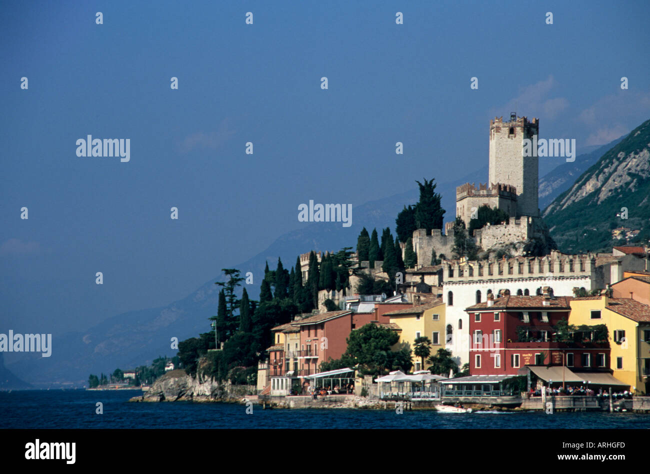 Autocollant Vintage Lac De Garde - Malcesine - Italie - Années 80