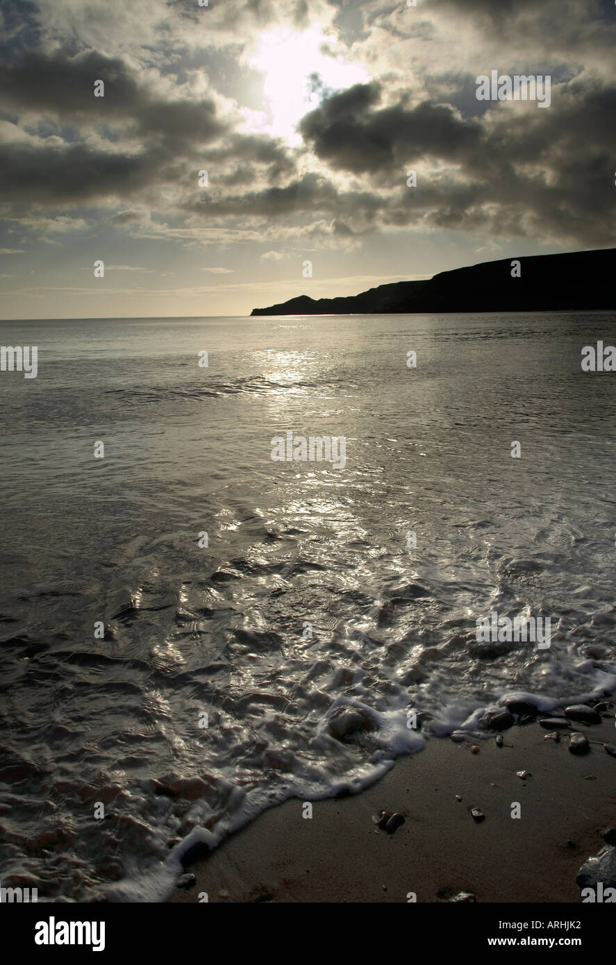 La pointe à l'aube à partir de sables bitumineux Runswick Banque D'Images