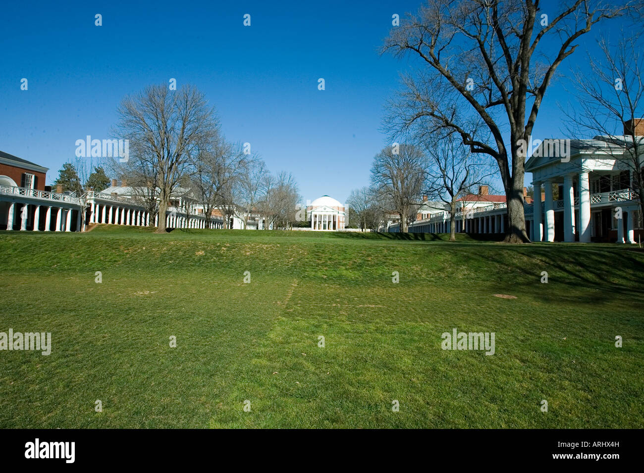 La Rotonde sur la pelouse conçu par Thomas Jefferson University of Virginia Charlottesville VA Banque D'Images