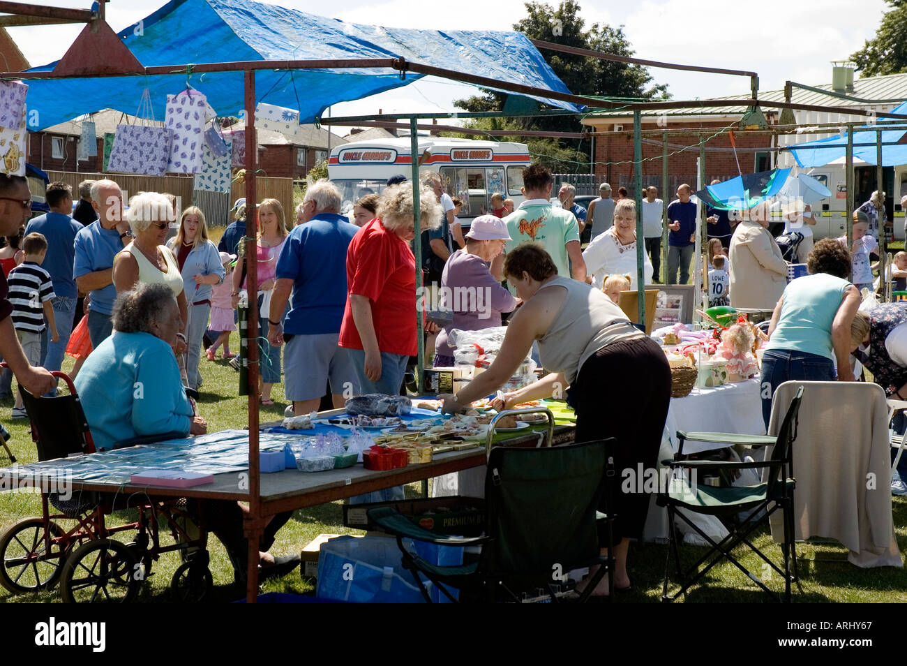 Jour de marché Banque D'Images