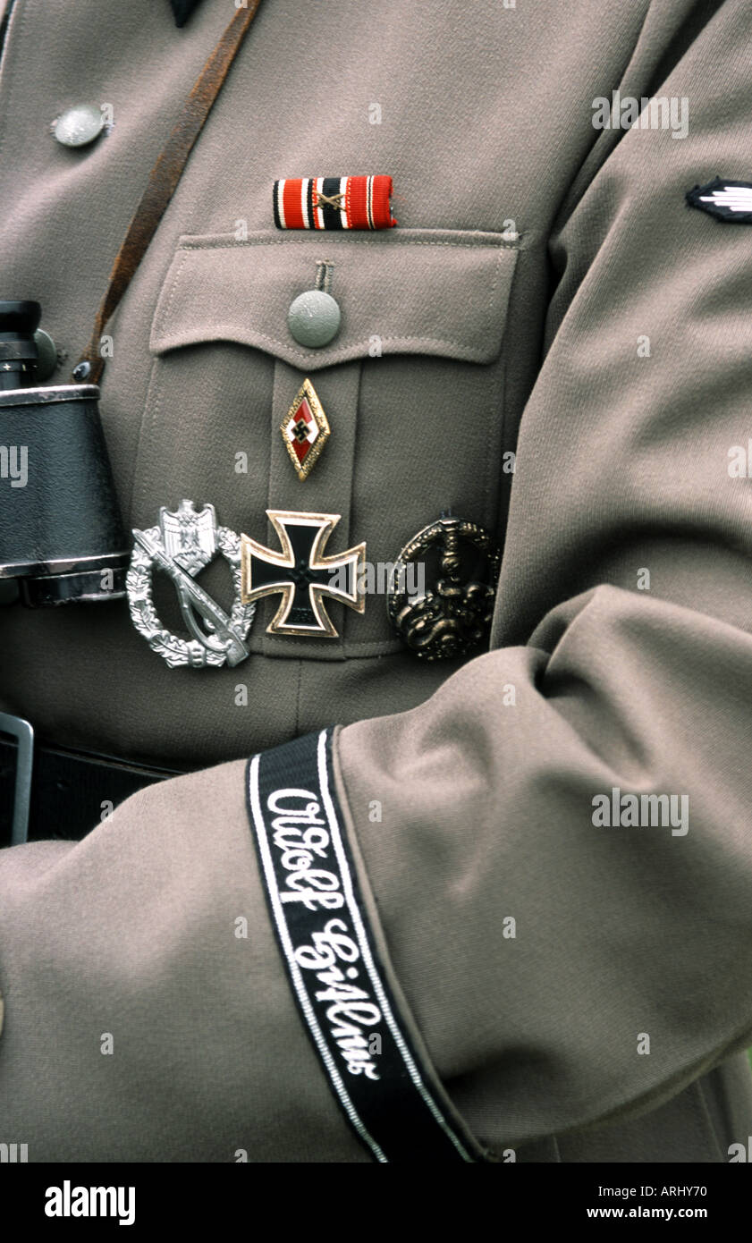 Uniforme de l'ARMÉE ALLEMANDE DE LA SECONDE GUERRE MONDIALE Banque D'Images