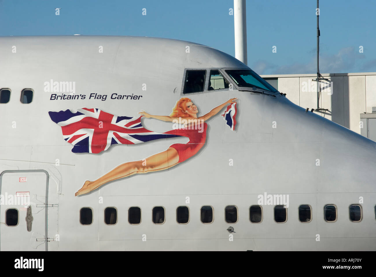 Virgin Atlantic Boeing 747-400 - Heathrow - Londres Banque D'Images