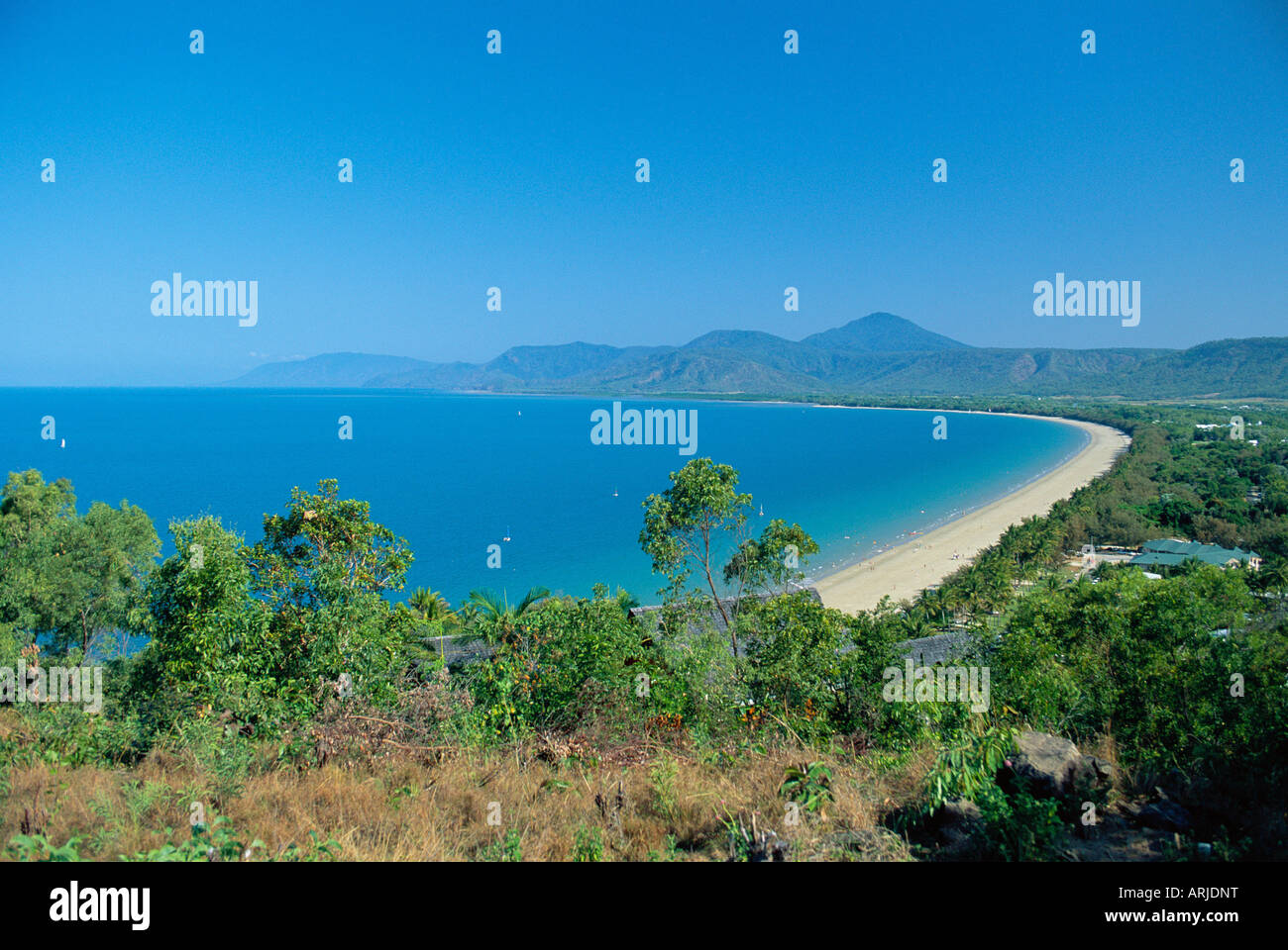 Four Mile Beach, à Port Douglas, Queensland, Australie Banque D'Images