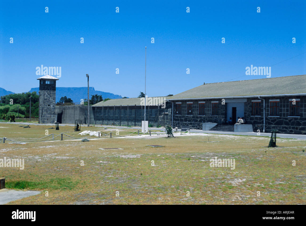 La prison de Robben Island où Nelson Mandela fut emprisonné, maintenant un musée, Le Cap, Afrique du Sud Banque D'Images