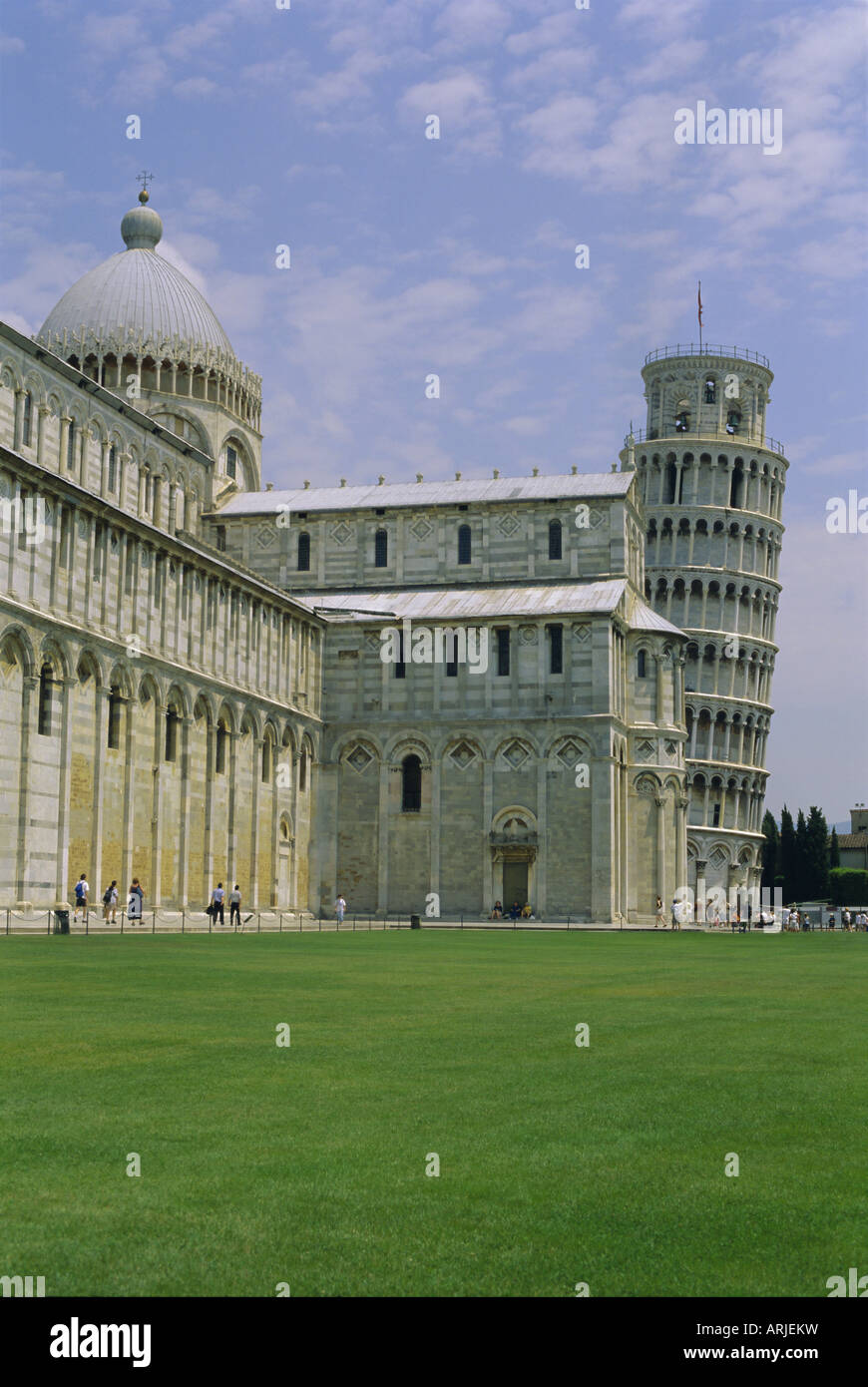 Cathédrale et Tour Penchée, Campo Dei Miracoli, Piazza del Duomo, UNESCO World Heritage site, Pise, Toscane, Italie, Europe Banque D'Images