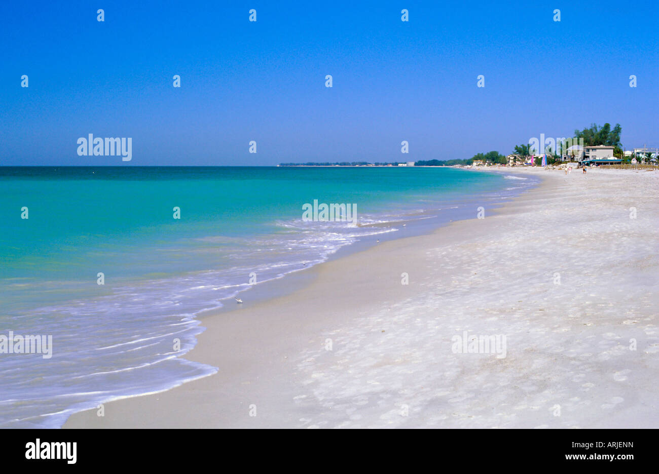 Au nord de Longboat Key, Anna Maria Island, la Côte du Golfe, Florida, USA Banque D'Images