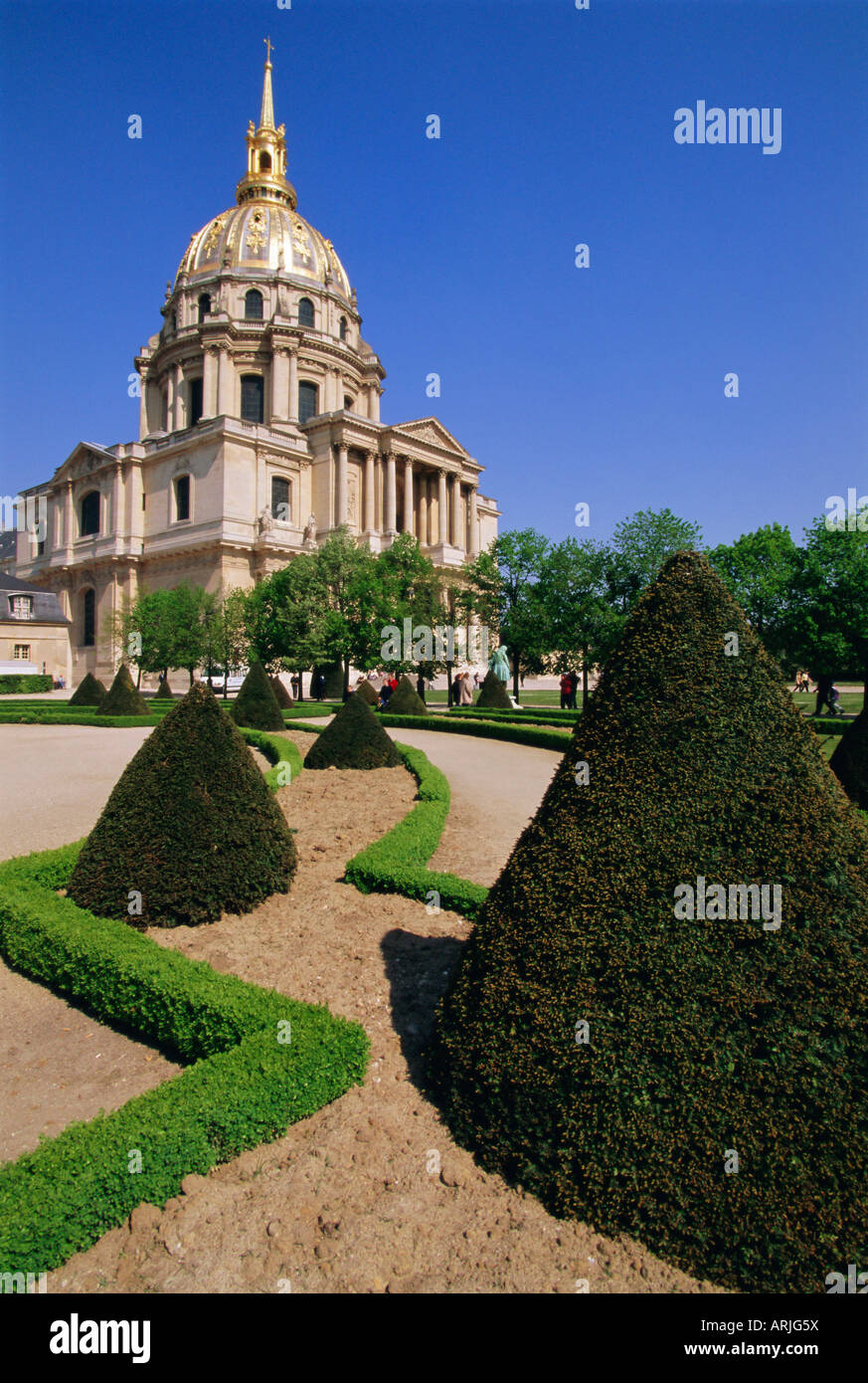 Eglise du Dôme, le tombeau de Napoléon, l'Hôtel des Invalides, Paris, France, Europe Banque D'Images