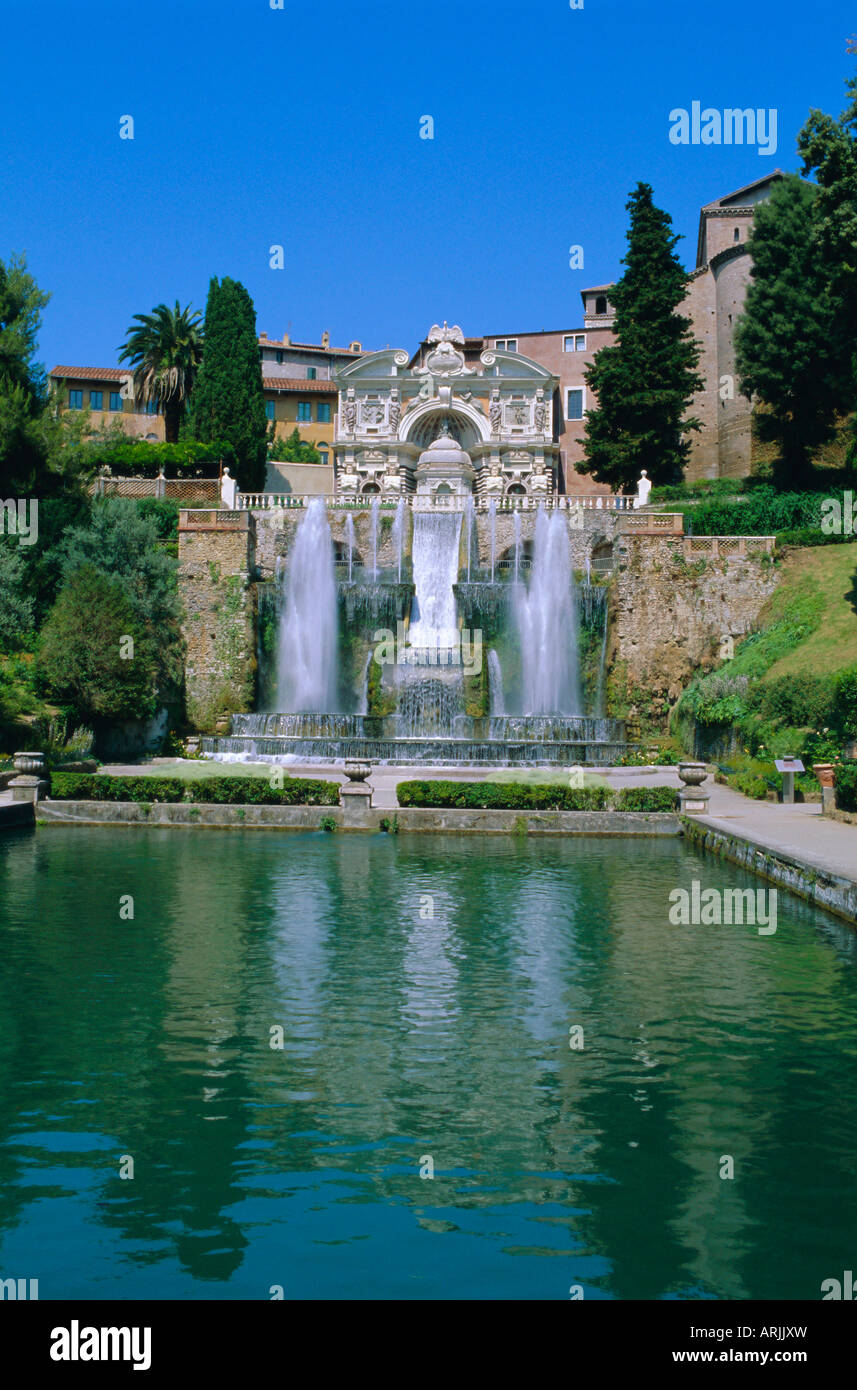 Villa d'Este, Tivoli, lazio, Italie Banque D'Images