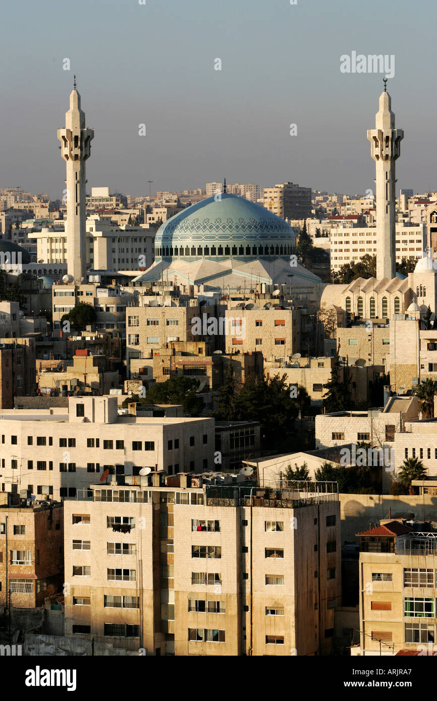 JOR, JORDANIE, Amman : Le roi Abdallah mosquée, dans le quartier Al-Abdali Banque D'Images